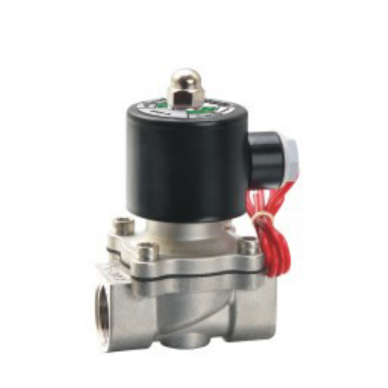 2S-sarjan 2-asentoinen 2-tie ruostumattomasta teräksestä valmistettu solenoidiventtiili