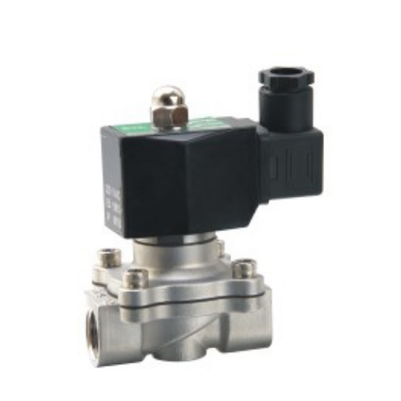 2S-sarjan 2-asentoinen 2-tie ruostumattomasta teräksestä valmistettu solenoidiventtiili